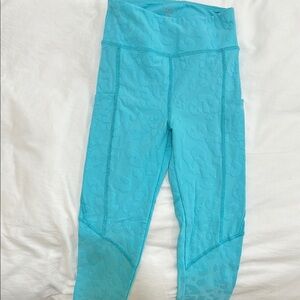Twenty Turquoise Leggings High Waist Moisture-Wicking